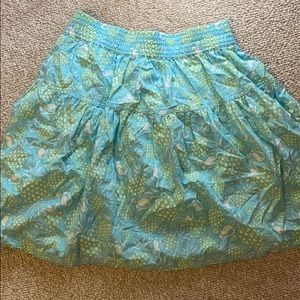 Vineyard Vines tiered teal skirt